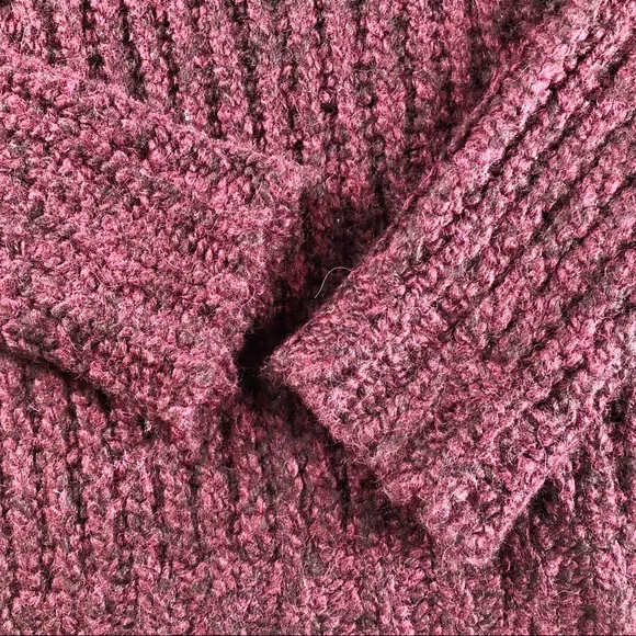 THEORY WOMENS ALPACA SWEATER BURGUNDY WINE S - Picture 14 of 15